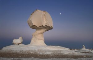 white-desert-dusk